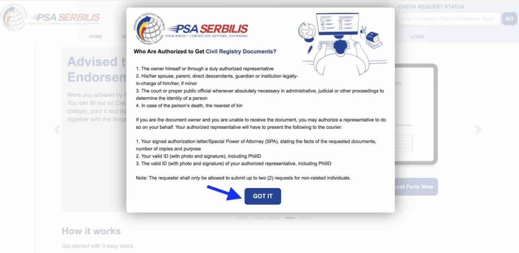 PSA Serbilis Page